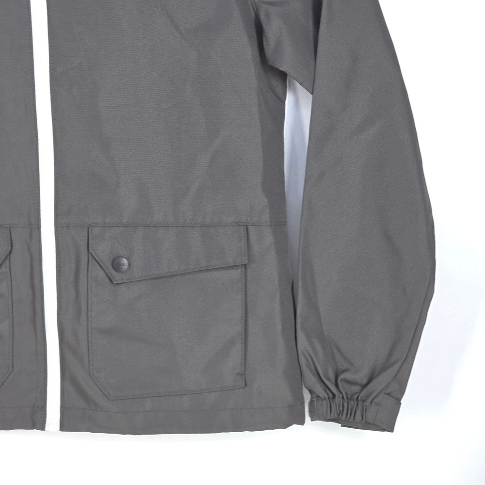 Huk Breaker Performance Windbreaker Jacket Gray Hooded Lightweight Shell Medium - Picture 13 of 16